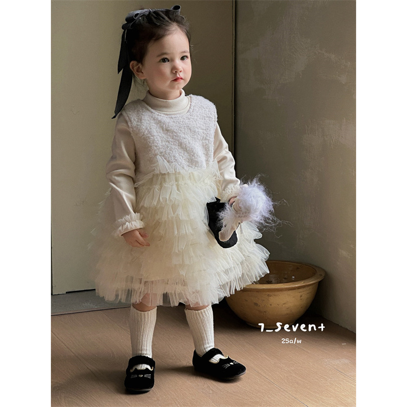 7Seven·25冬~大蝴蝶结纱裙两件套393（童装汉服）