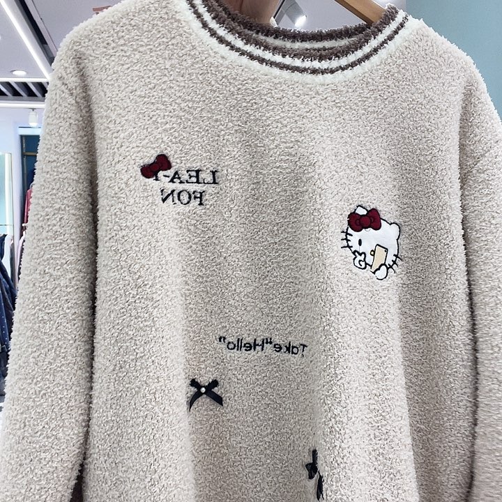 半边绒咖色小猫2Xl