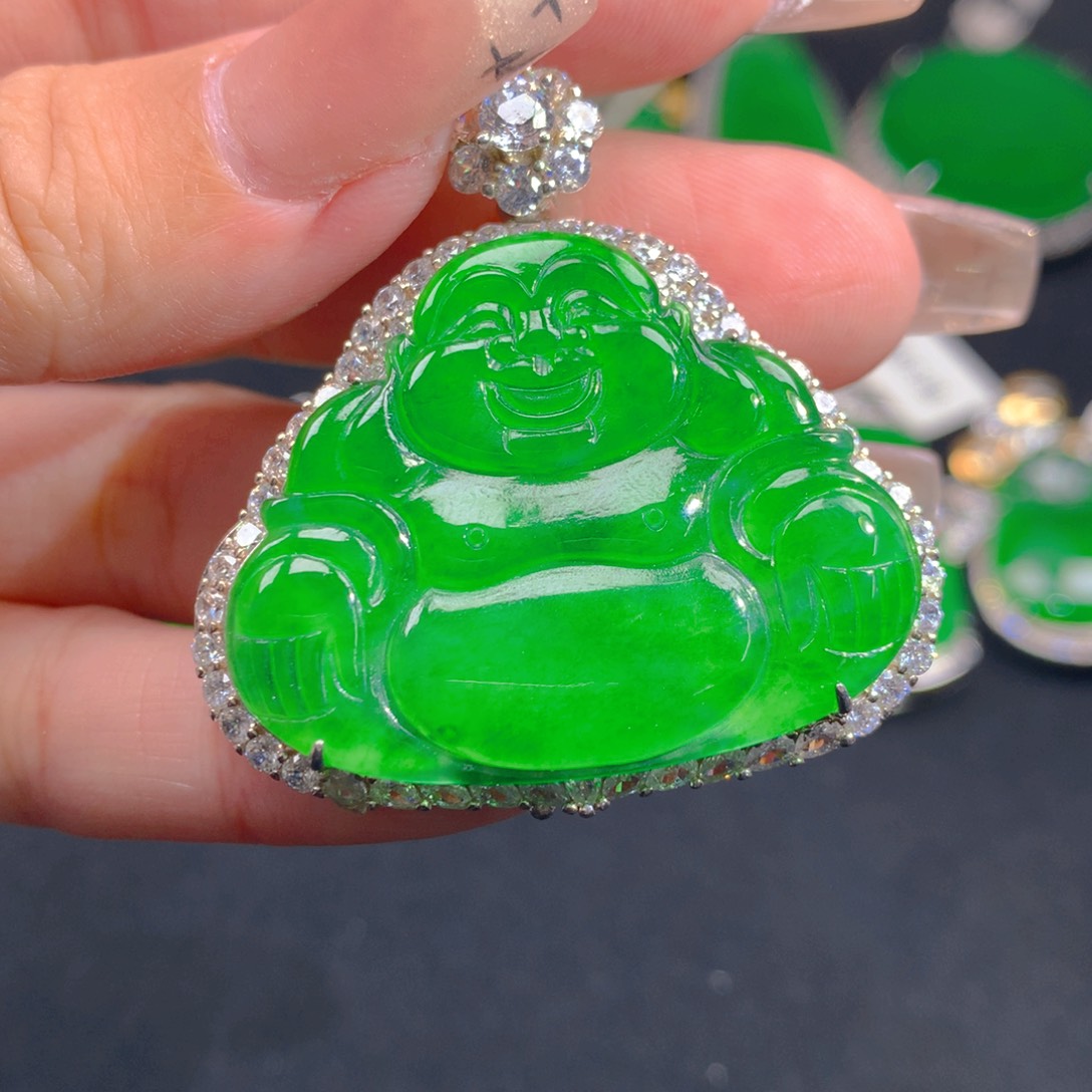 翡翠颈饰银S925镶嵌11111111111