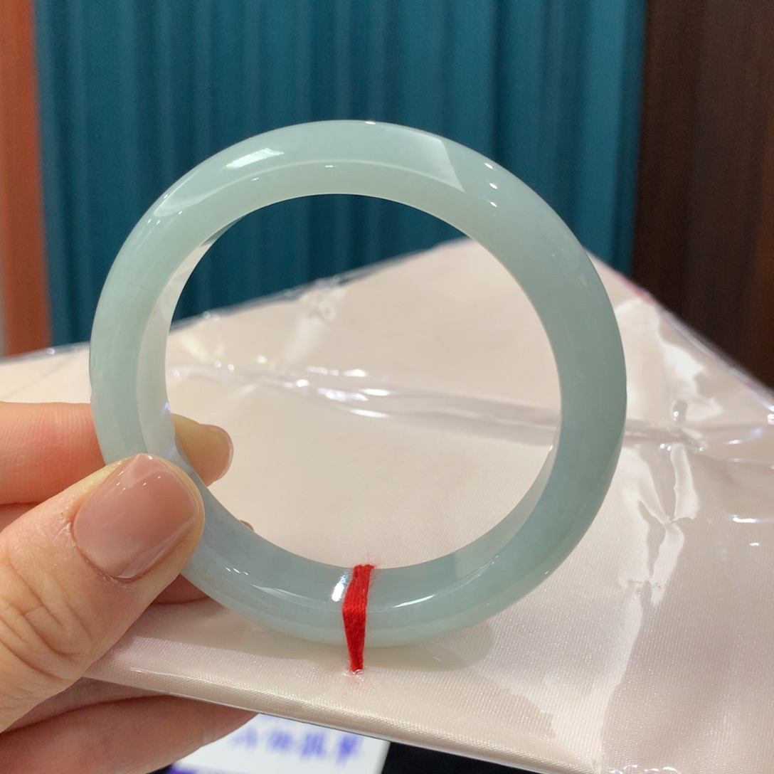 未镶嵌手镯翡翠完美者慎拍 圈口53.7