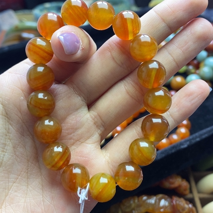 蛇纹石玉手链未镶嵌