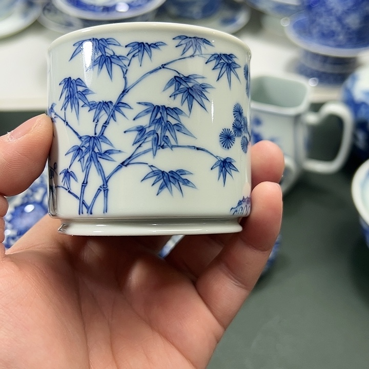 微瑕柴窑松竹梅容天