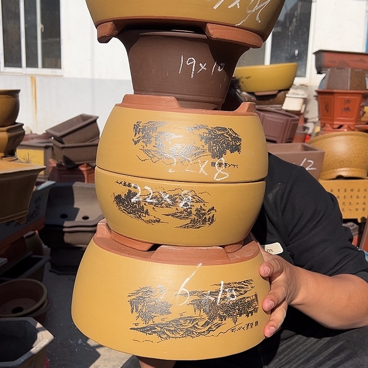 紫砂花盆紫砂花盆