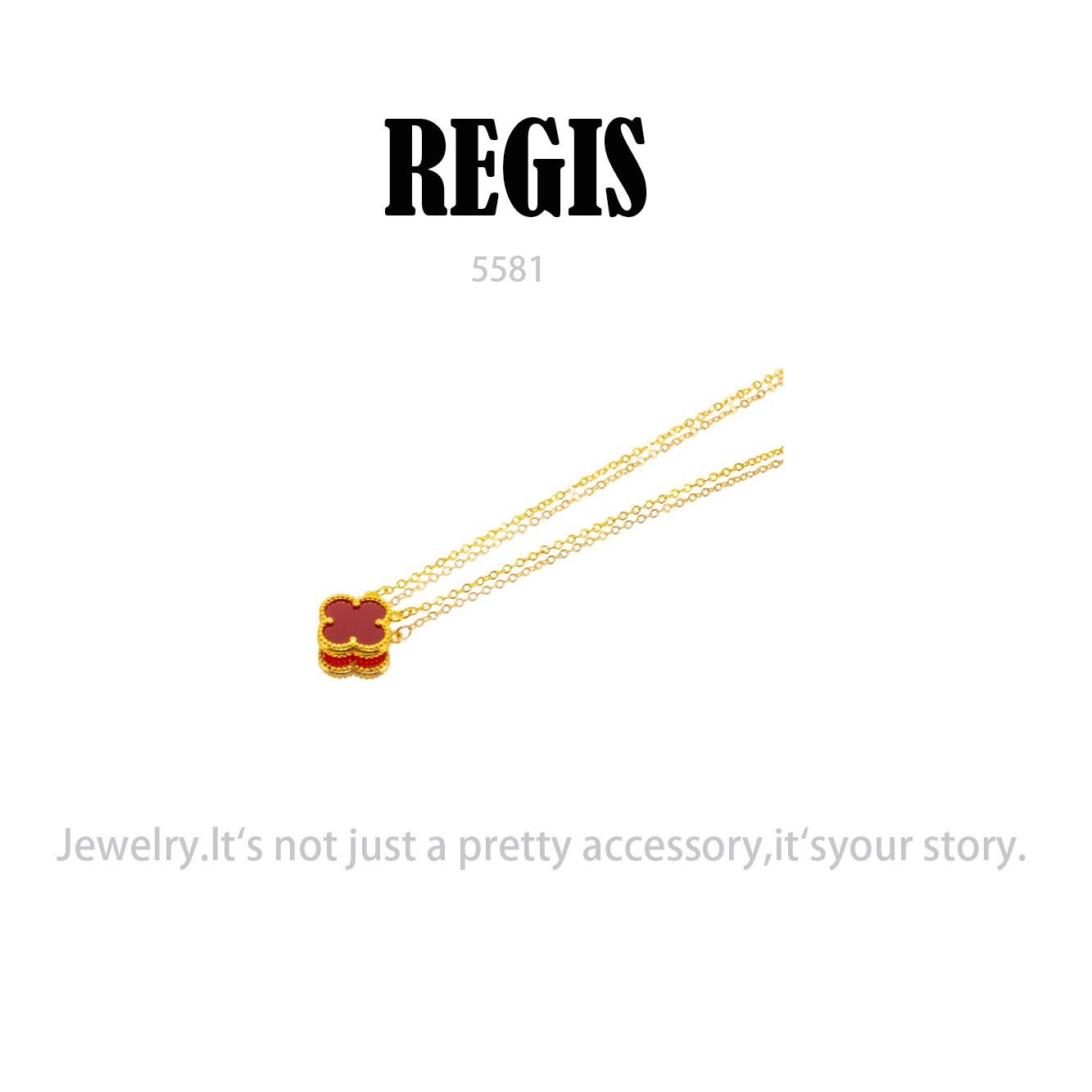 镀K金  REGIS 项链~5581（40+5cm）