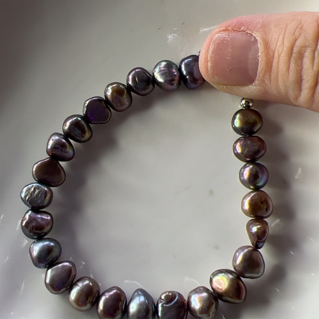 合金淡水珍珠手链878