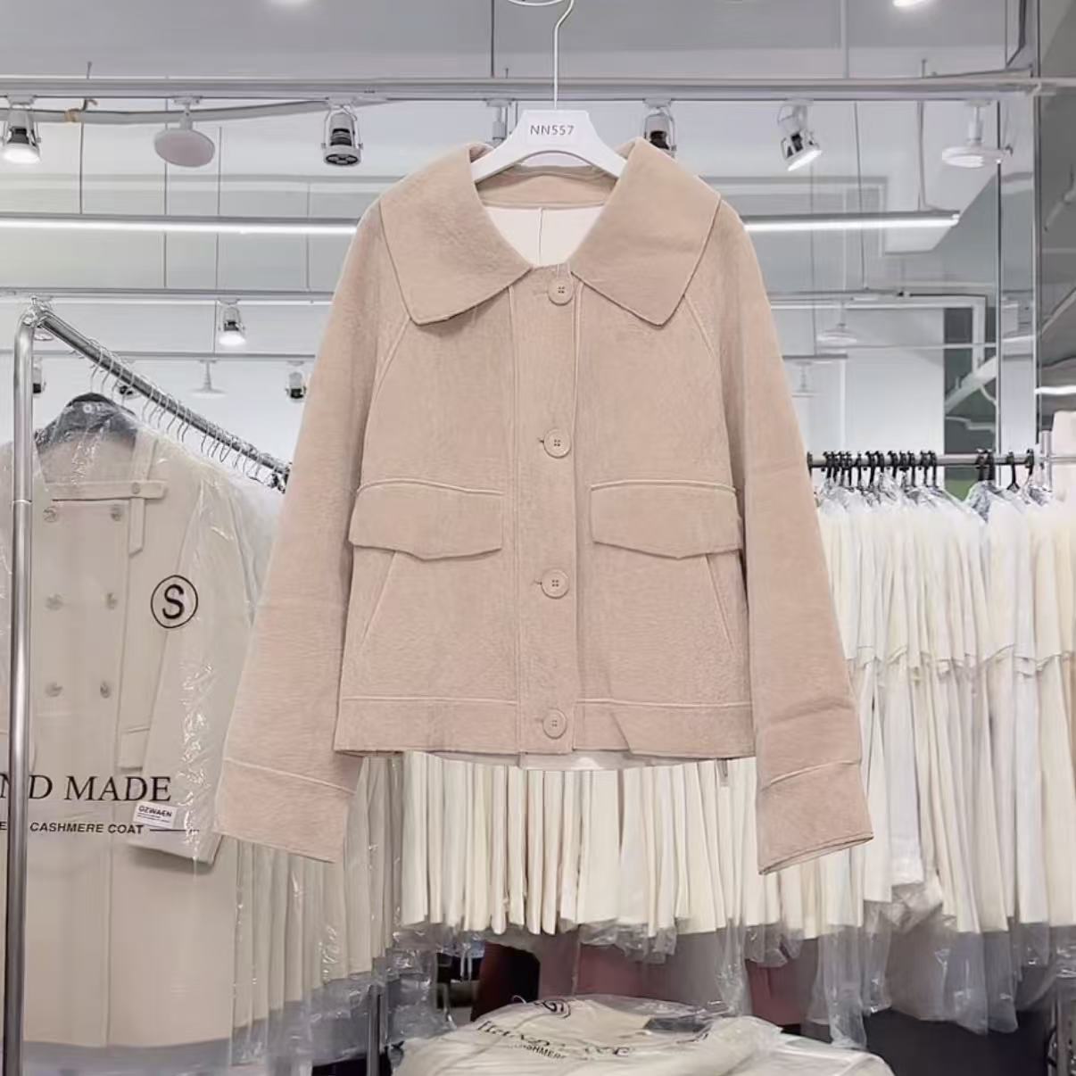 【优家】NN557-时尚女装设计感外套显瘦休闲百搭气质百搭