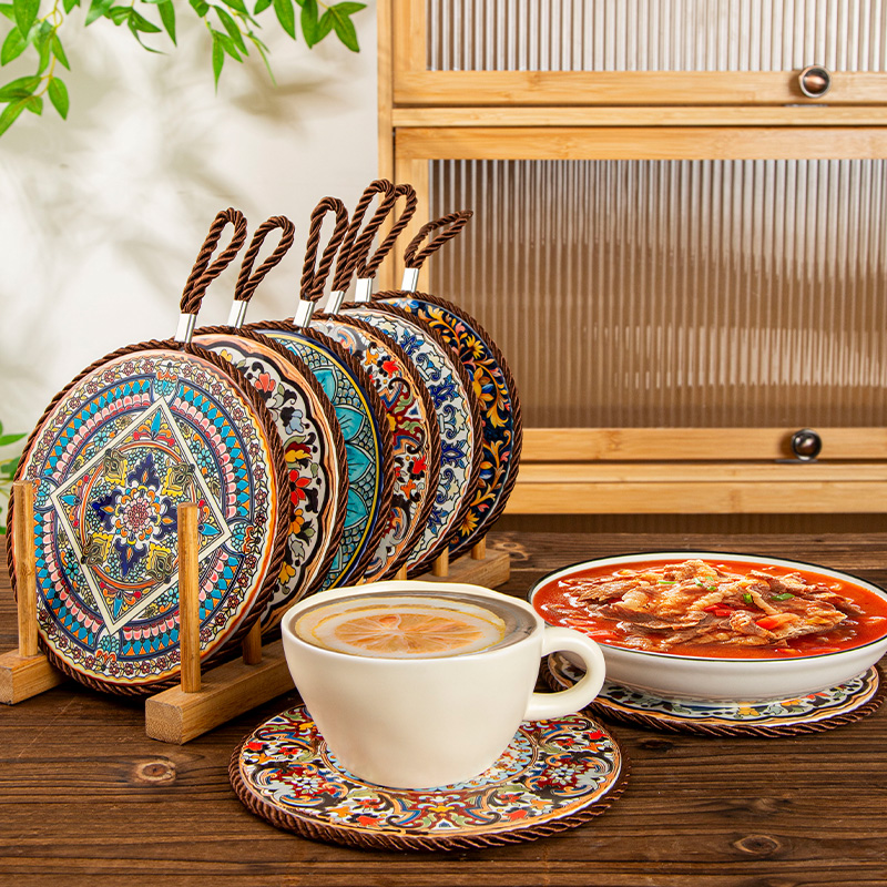 大号隔热垫餐垫锅垫杯碗垫子高级感菜盘砂锅防烫餐桌垫家用耐高温