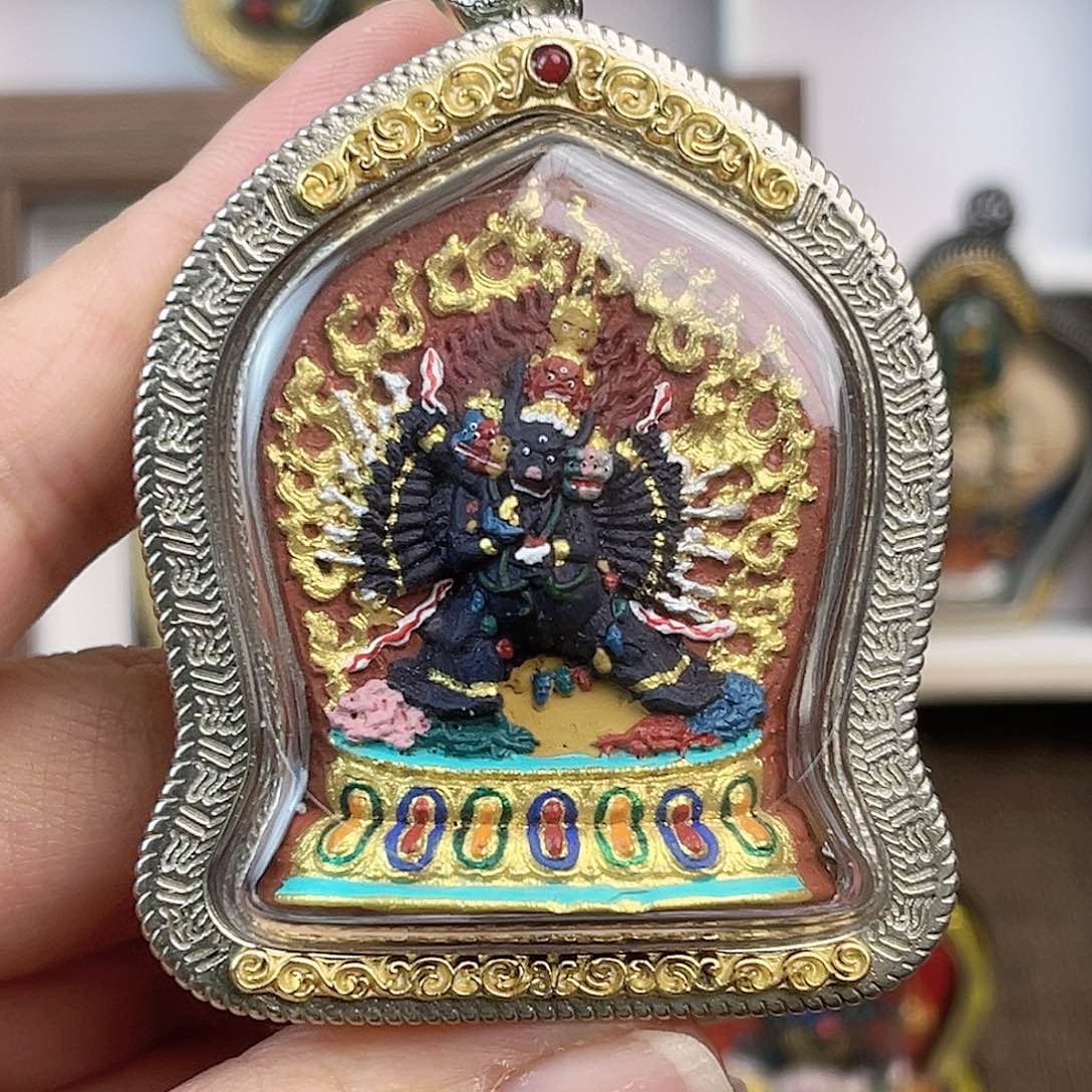 泥塑段****兔藏式大威德擦擦