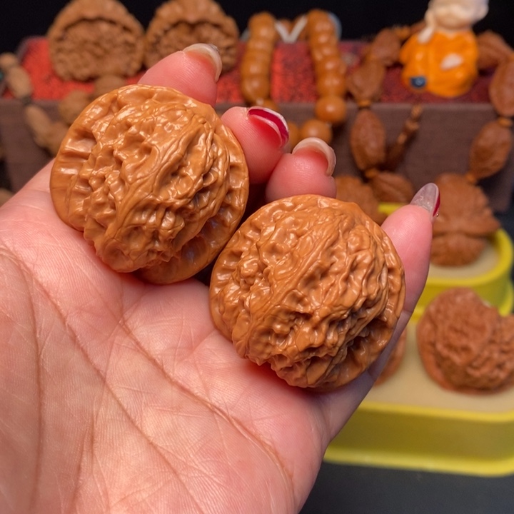 吊坠文玩核桃38全品野狼