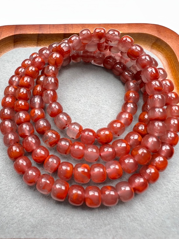 Y9玫瑰红飘花老型长链6-8mm尺寸可选
