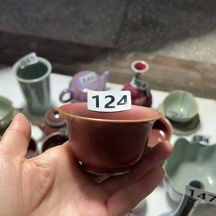 摆件瓷手工拉胚杯子