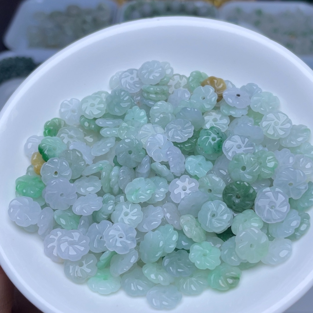 翡翠散珠卡9冰小花30个