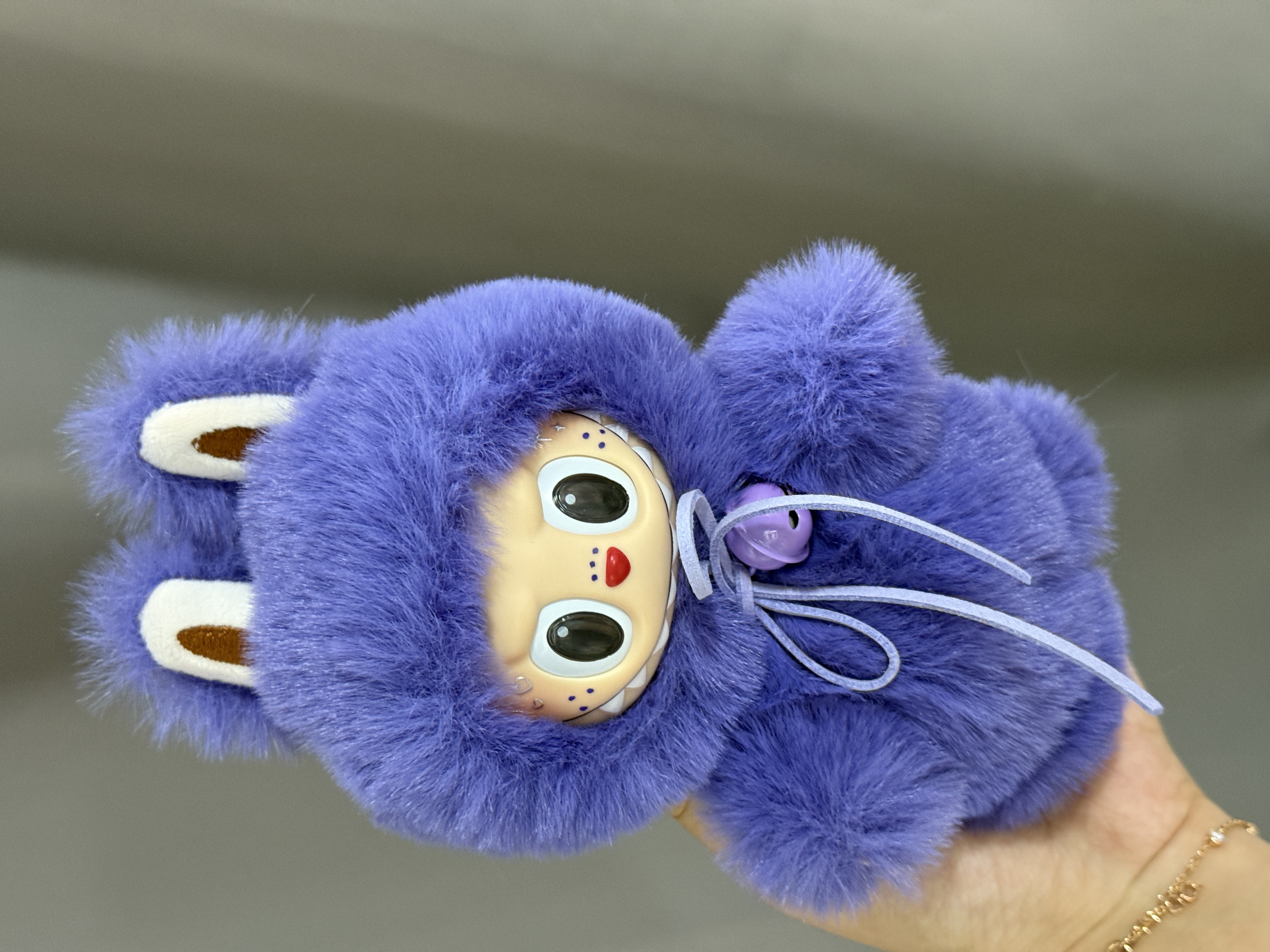 蓝紫色 国版高质量手工Labubu