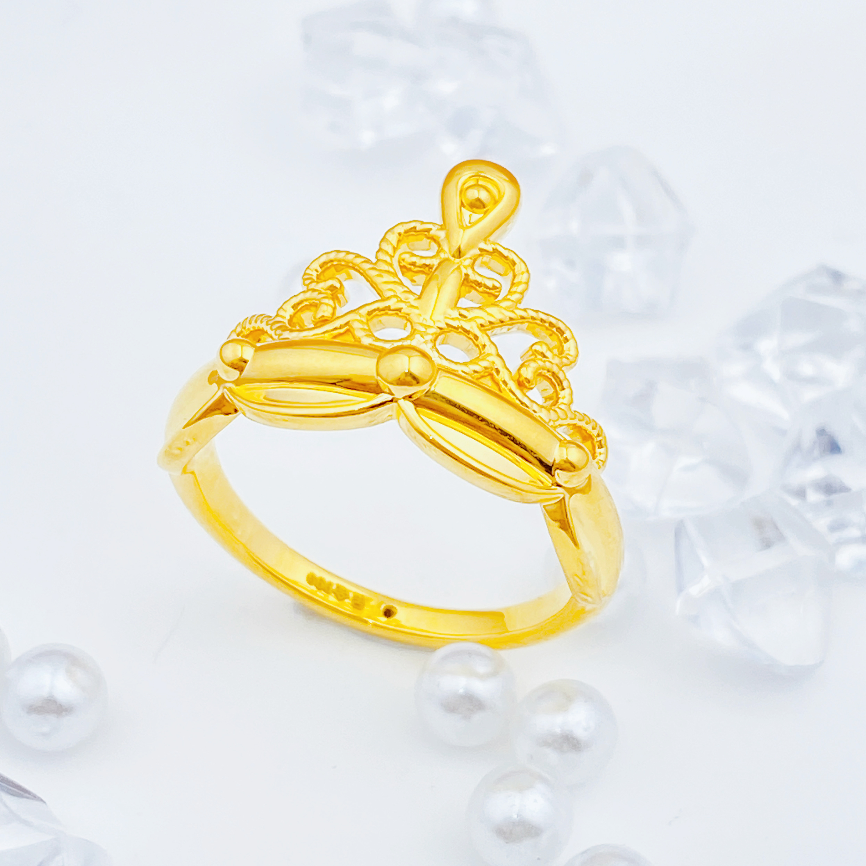 【国潮】 足金999  皇冠戒指 1.6 17圈口