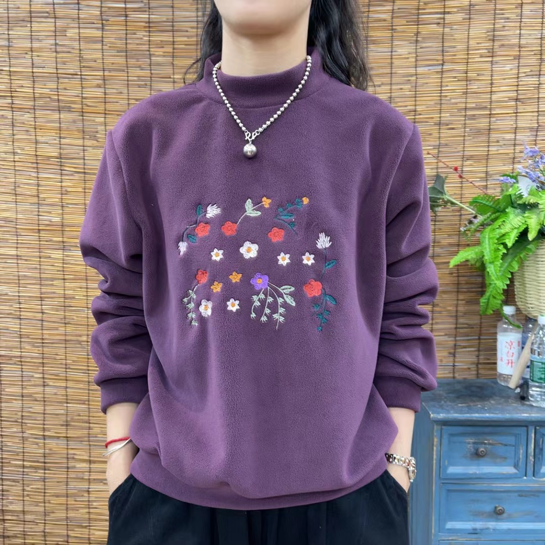 77373新款秋冬加厚休闲百搭减龄显瘦长袖卫衣T恤