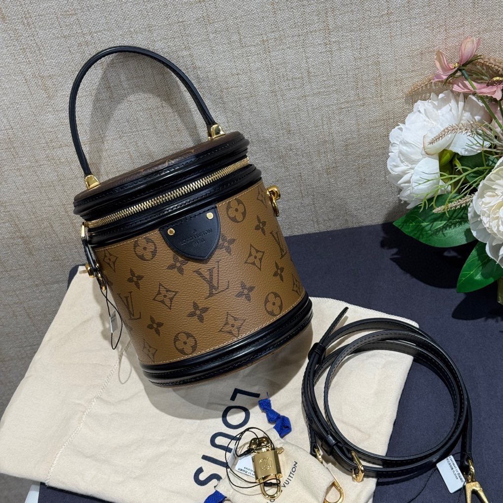 99新 LouisVuitton/路易威登 老花发财桶包  芯
