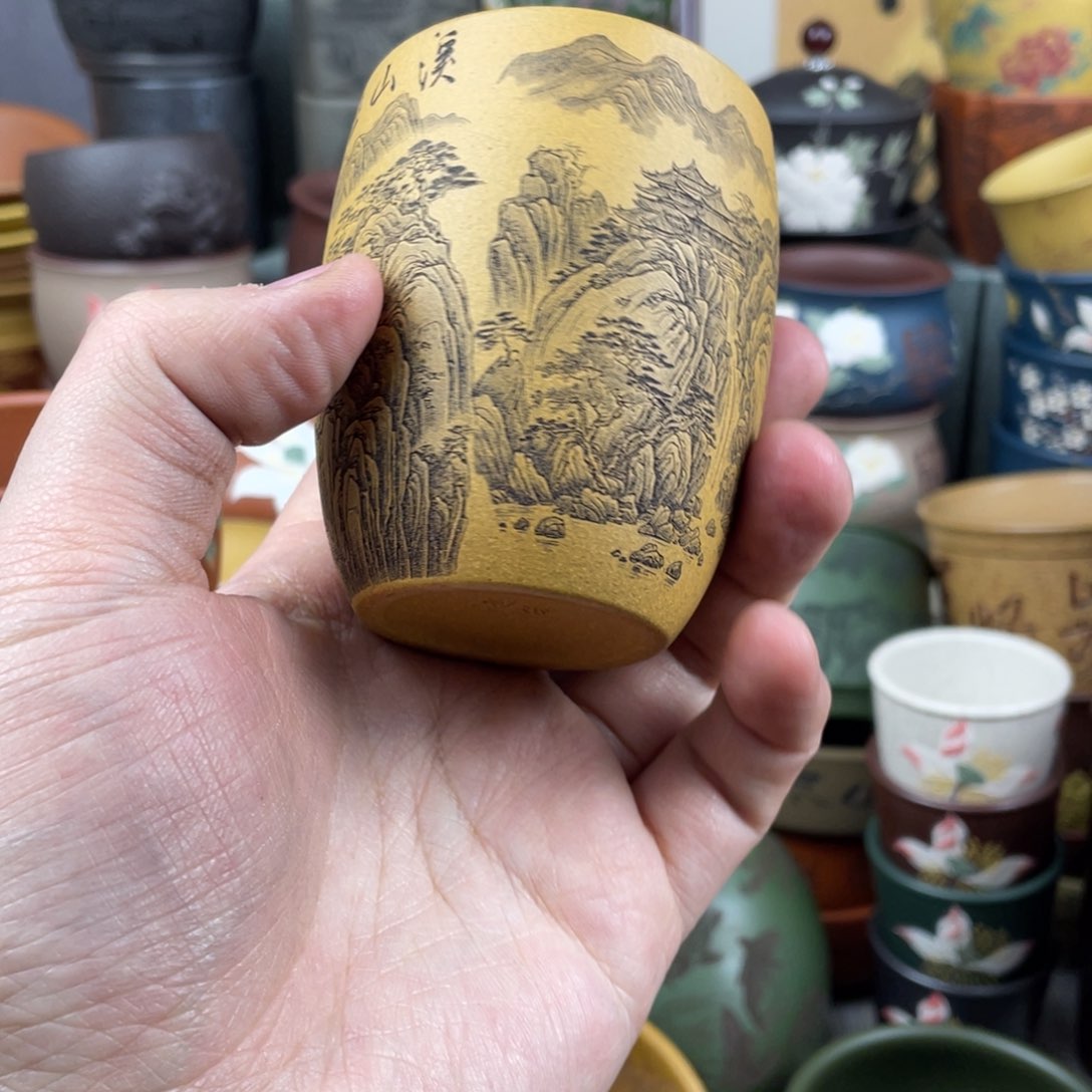 紫砂茶杯紫砂茶杯