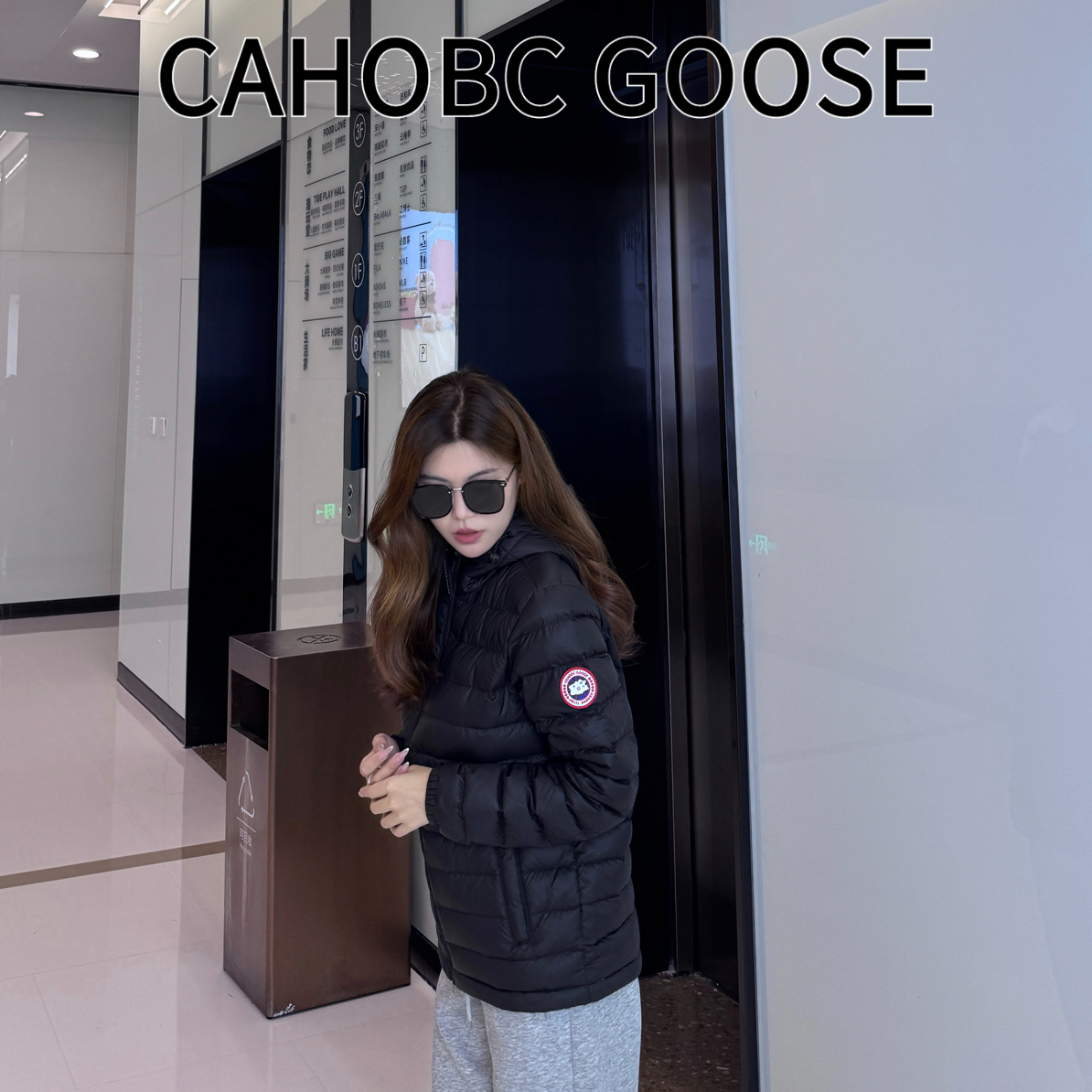 cahobc goose轻薄羽绒服男女同款秋冬薄款轻便外出服短款白鸭绒