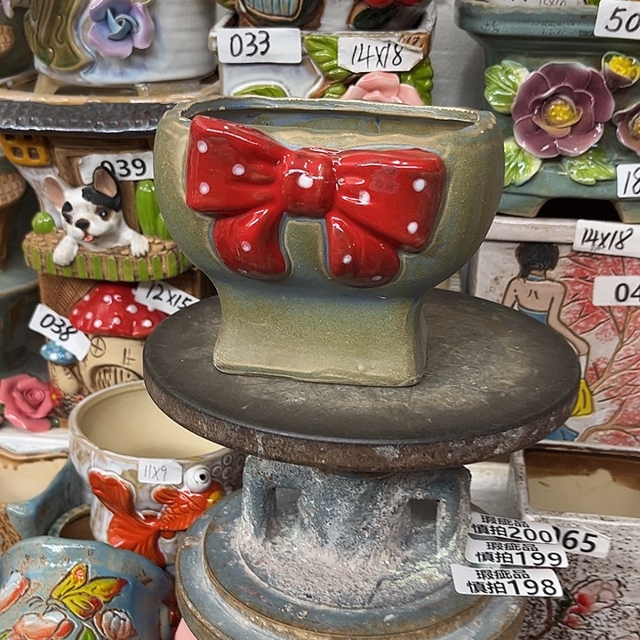 粗陶材质多肉花盆