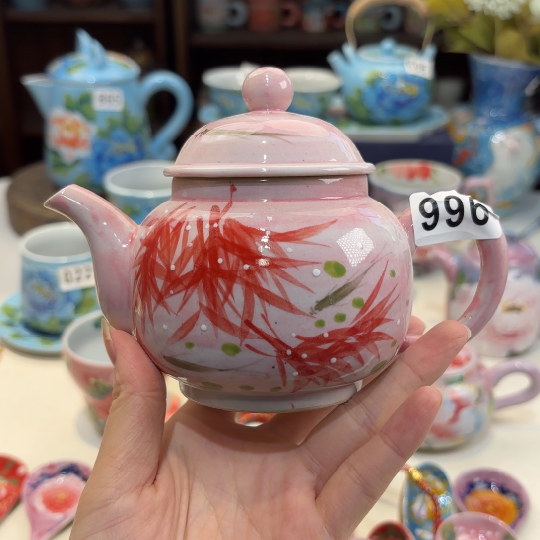 景德镇手绘高温釉下彩陶瓷茶具