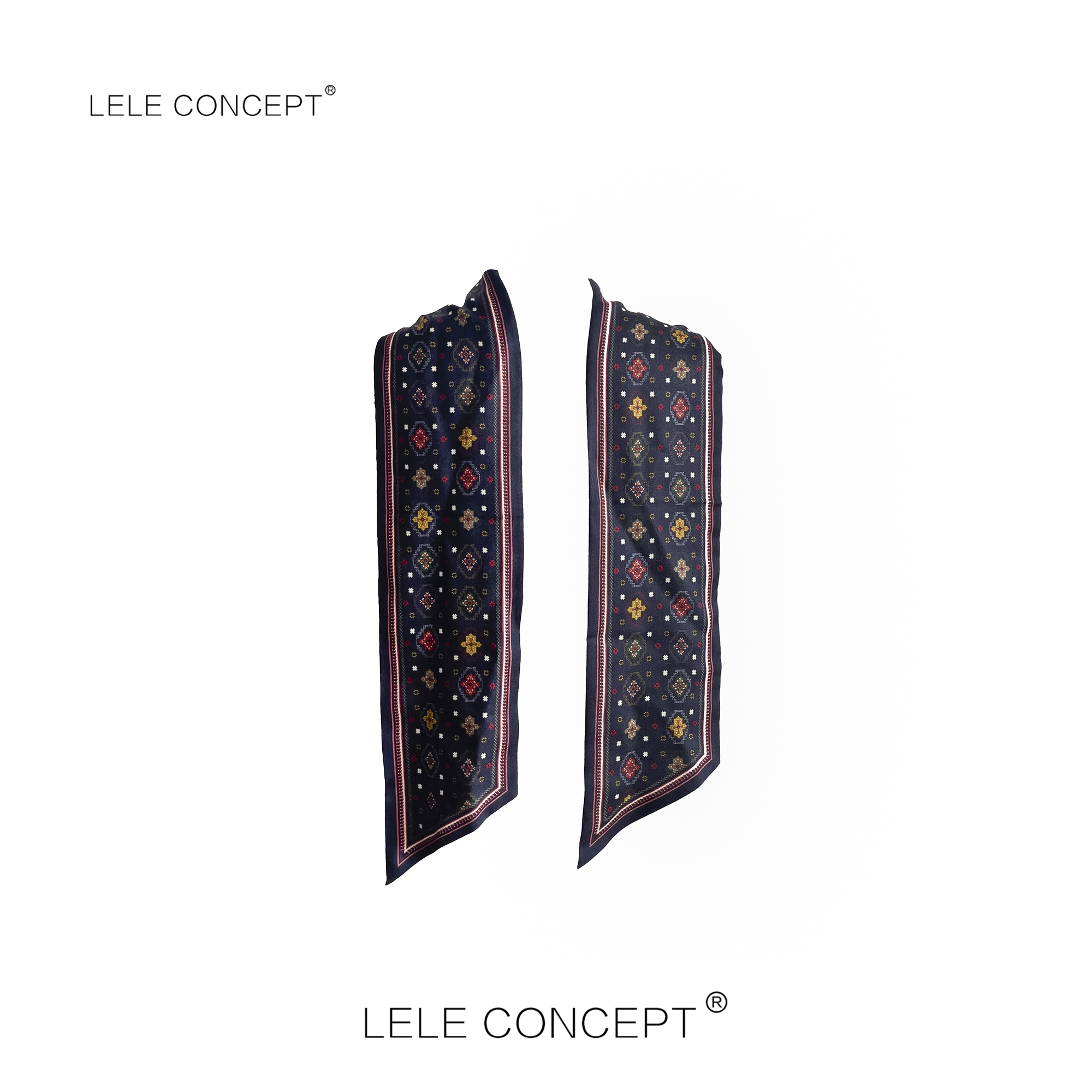 LELE CONCEPT | 【如一】复古潮流新款老花丝巾UE25C0045W