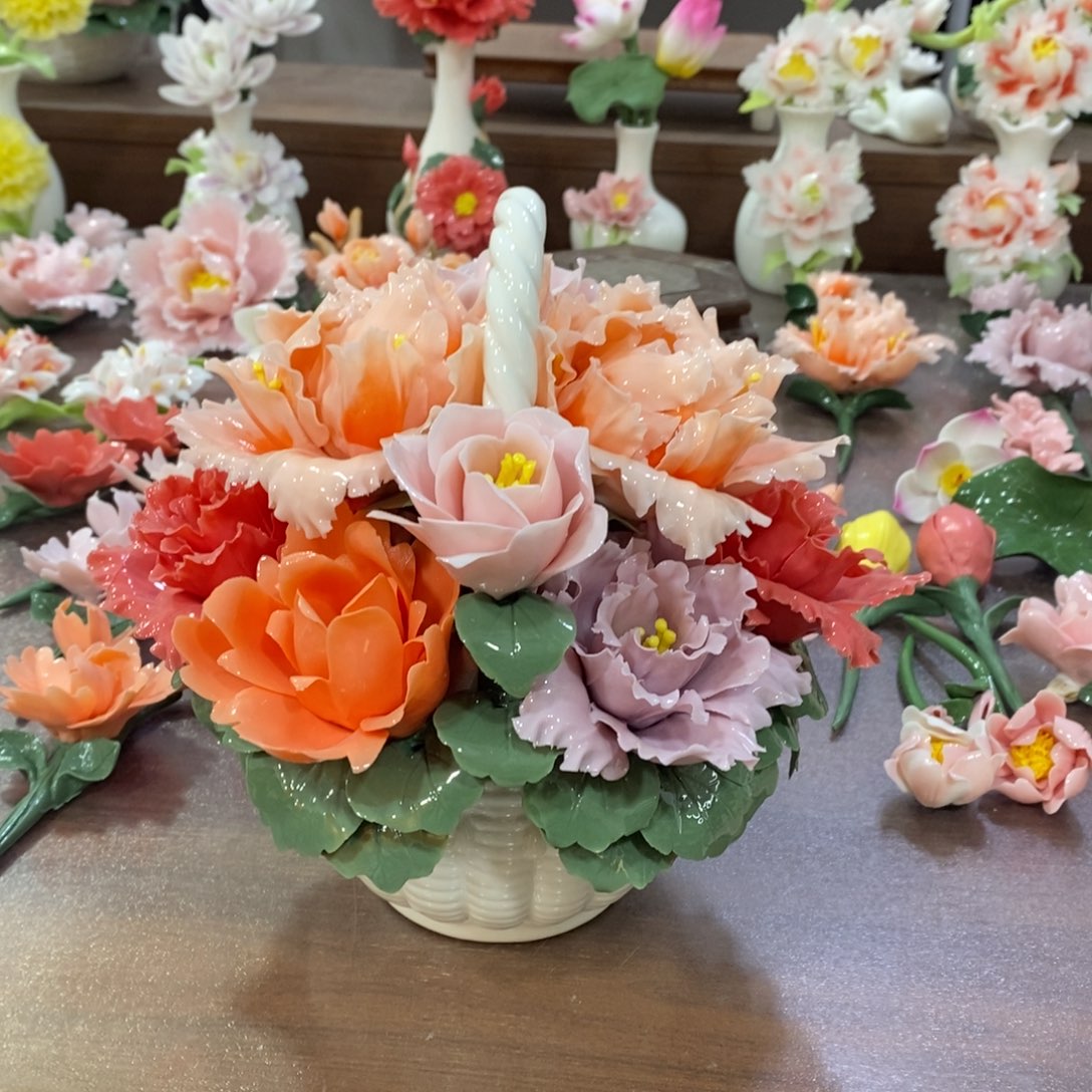 瓷片陶瓷工艺品摆件