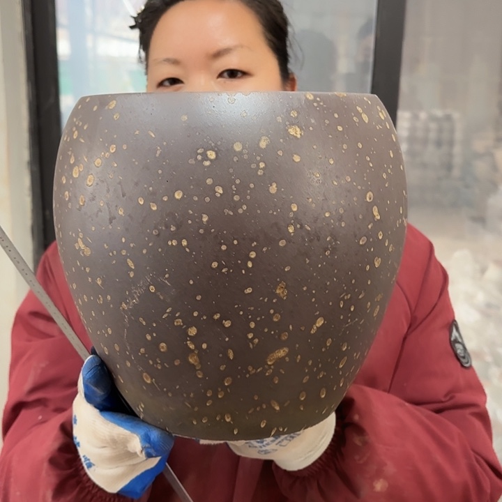 瑕疵高24口21花盆