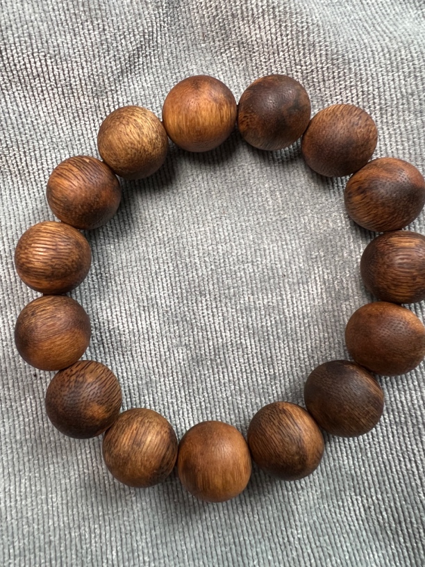 沉香沉香A030圆珠1.4单圈沉浮老料手串多样性发一21克