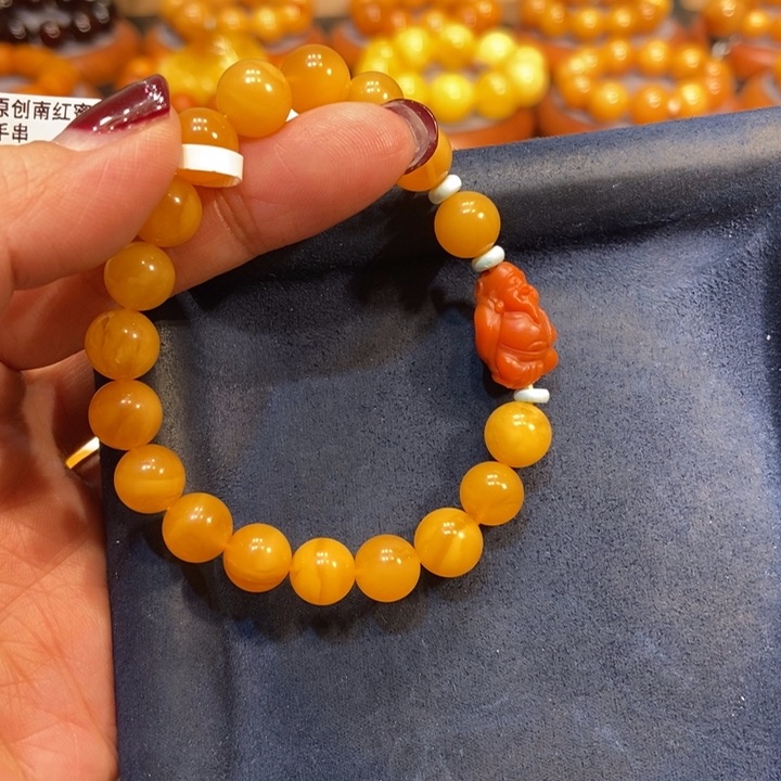 琥珀手链未镶嵌蜜蜡