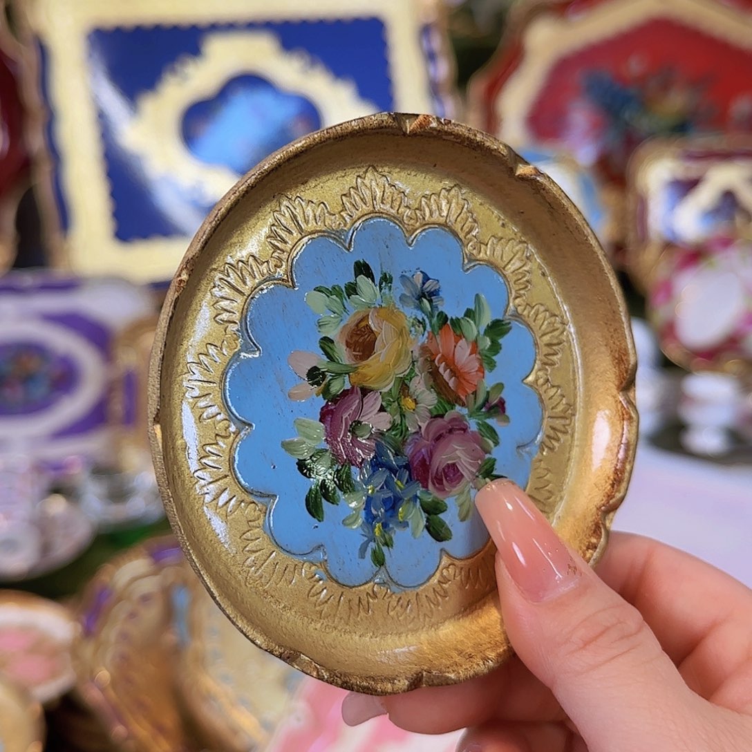 摆件欧洲瓷器艺术托盘