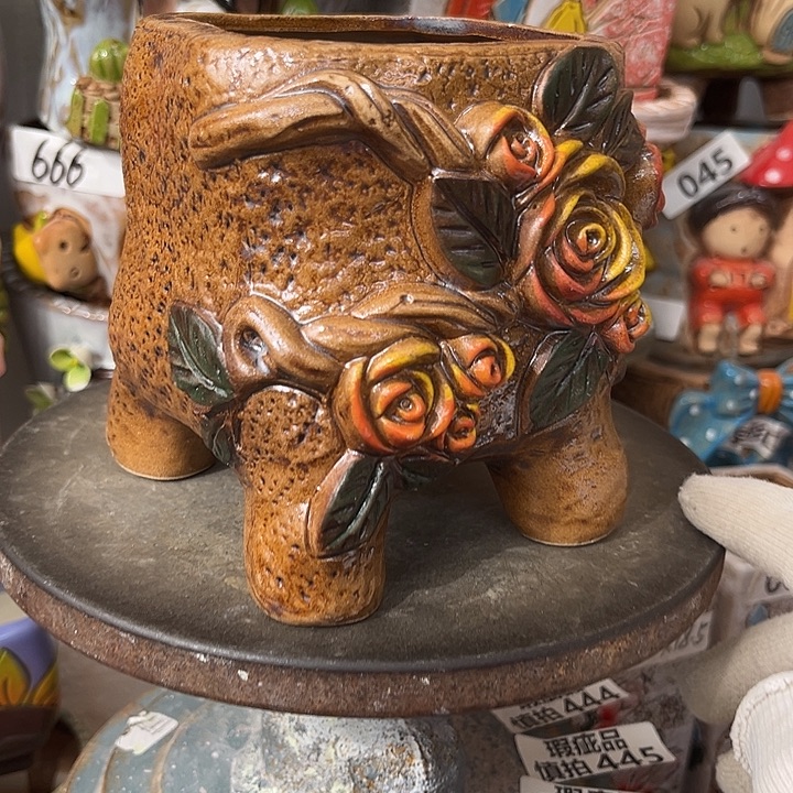 粗陶材质多肉花盆