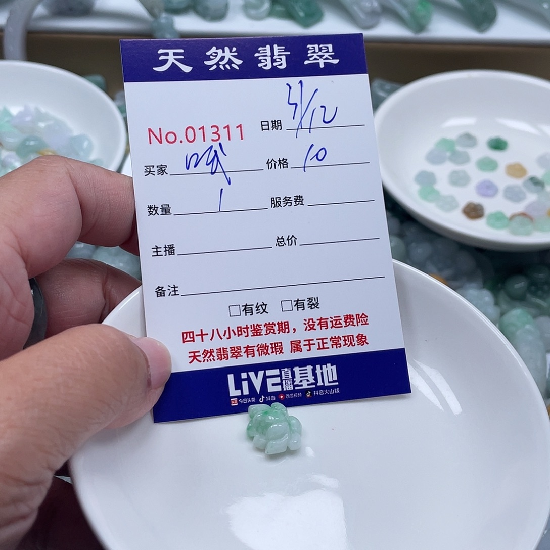 哇***哦翡翠未镶嵌颈饰4568