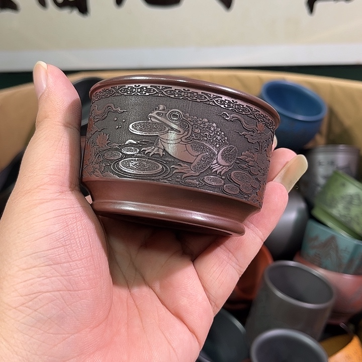 茶杯紫砂全手工紫砂主人杯