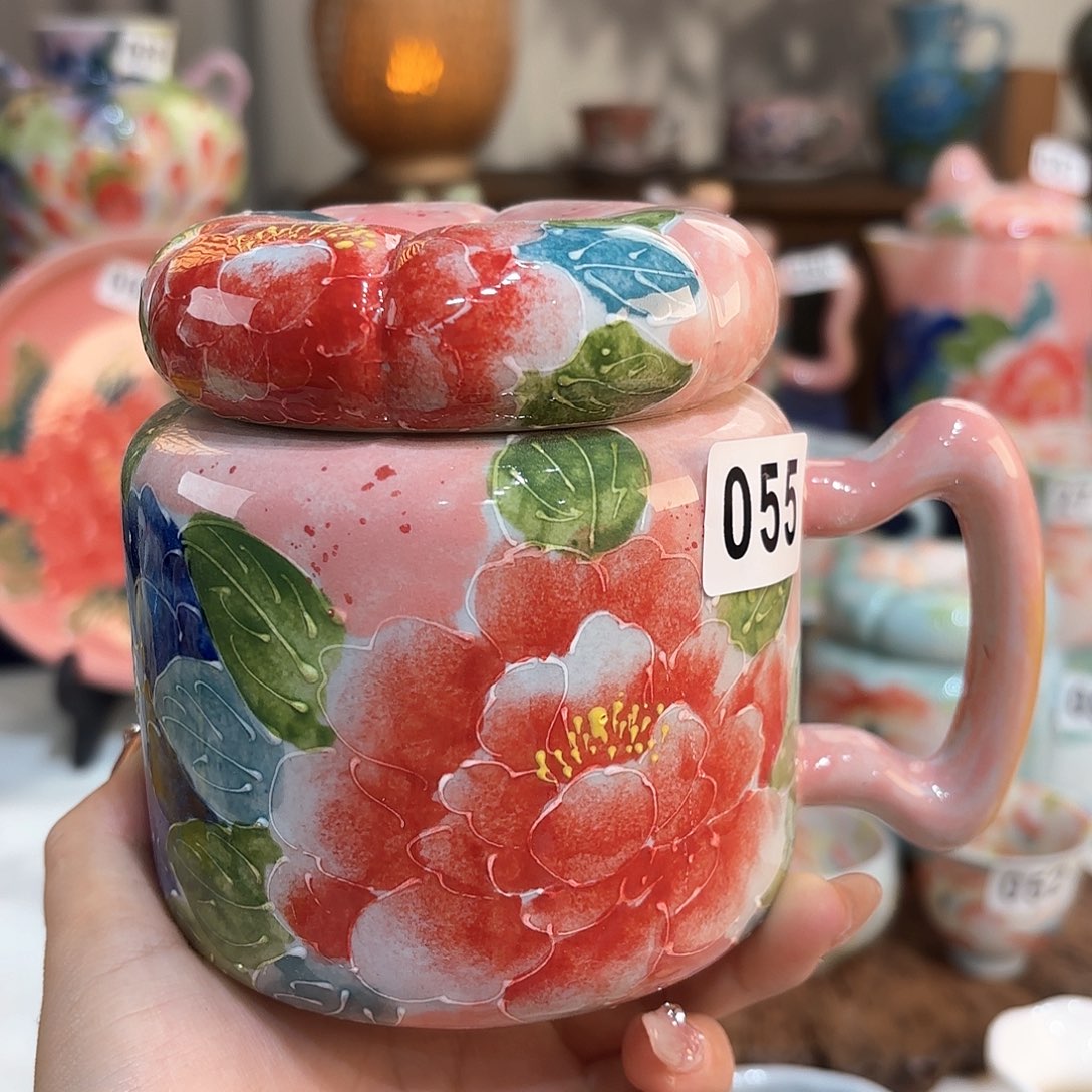 I***u景德镇手绘高温釉下彩陶瓷茶具