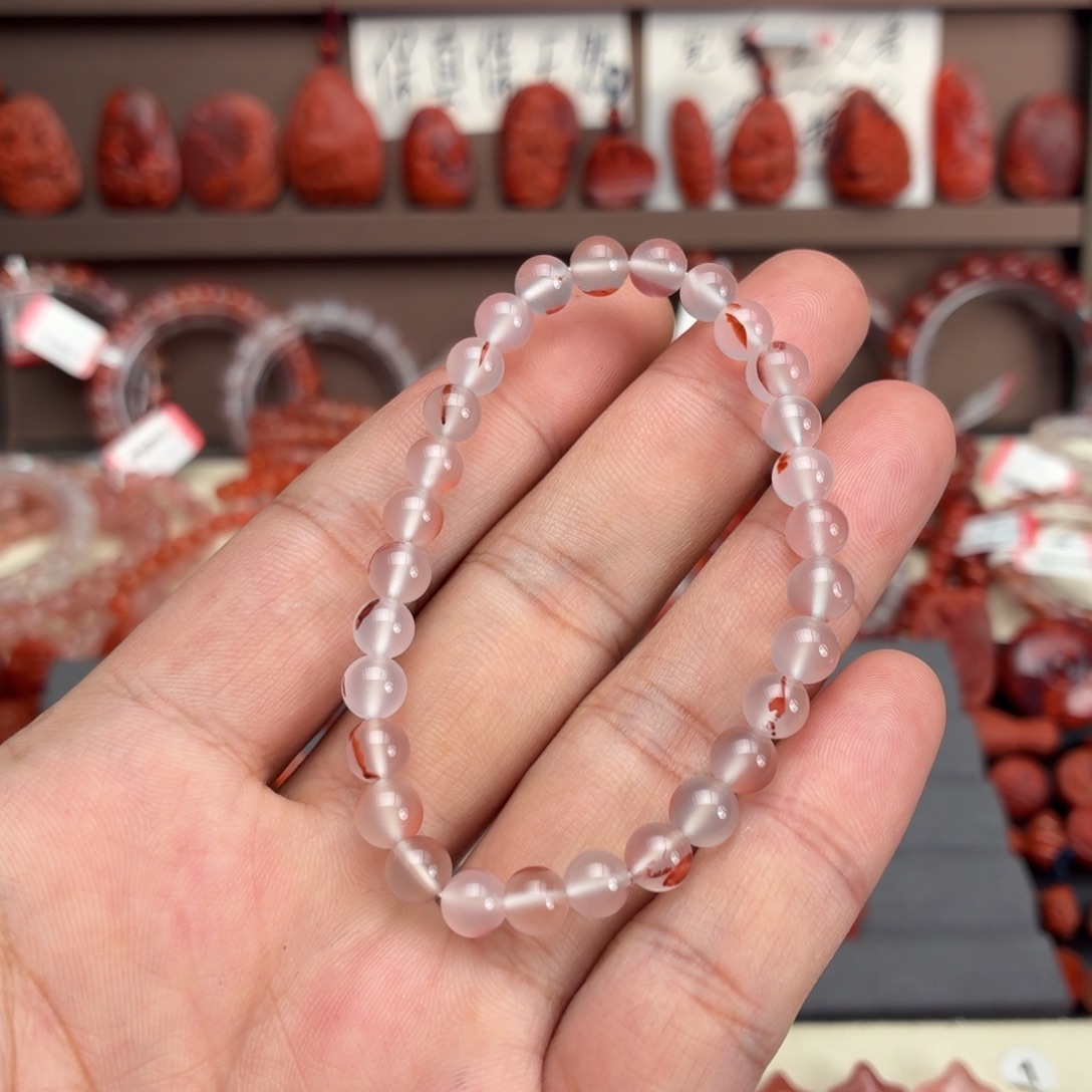 么***嗷南红玛瑙未镶嵌颈饰单圈6+