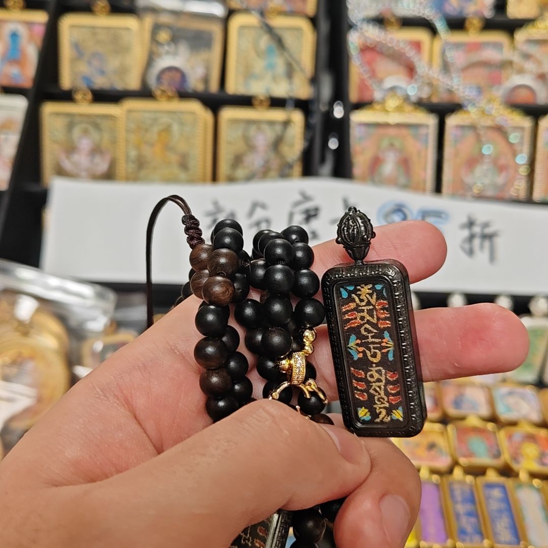 吊坠?****?纯手绘摩利支天唐卡