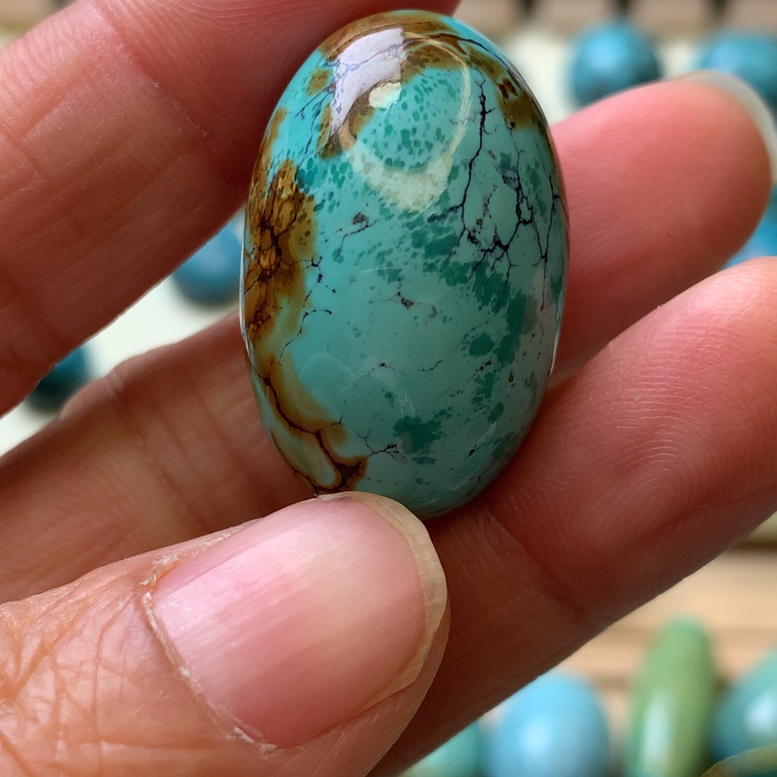 好***p绿松石未镶嵌珠宝奇石