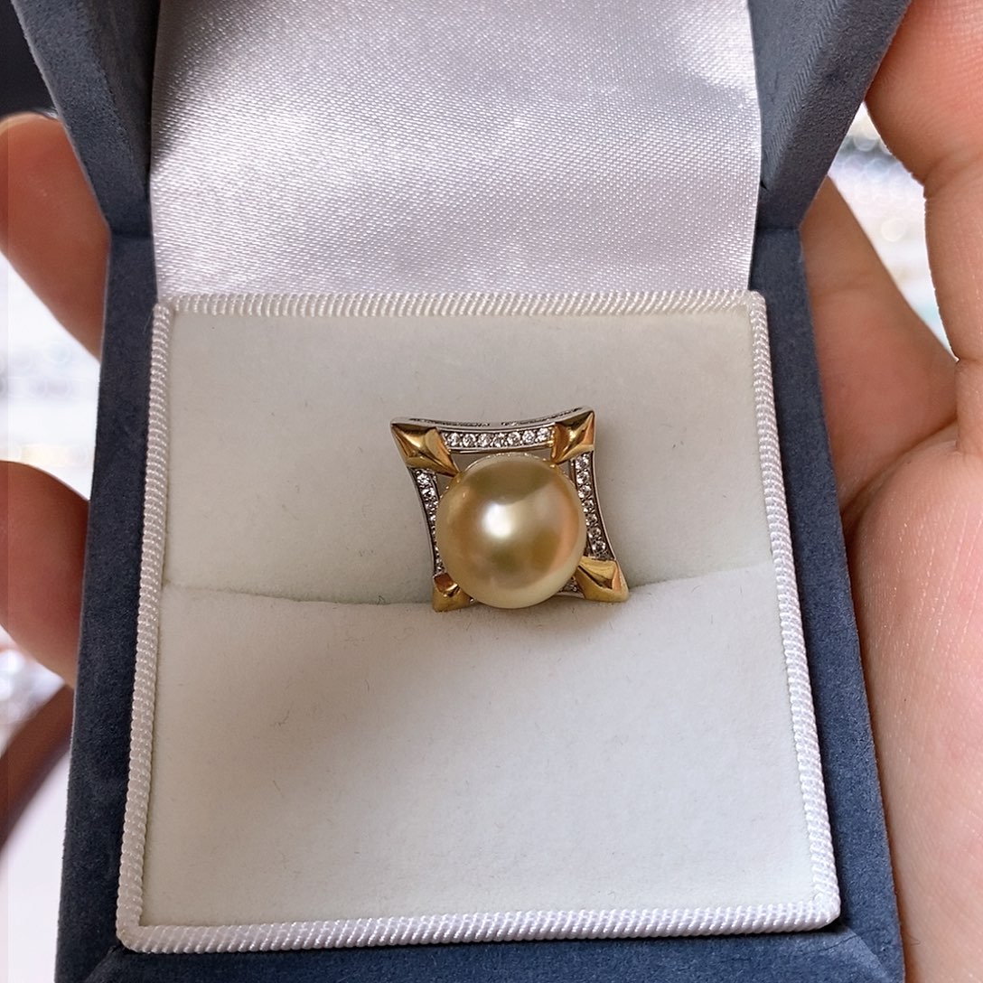 海水珍珠颈饰银S925镶嵌张***子