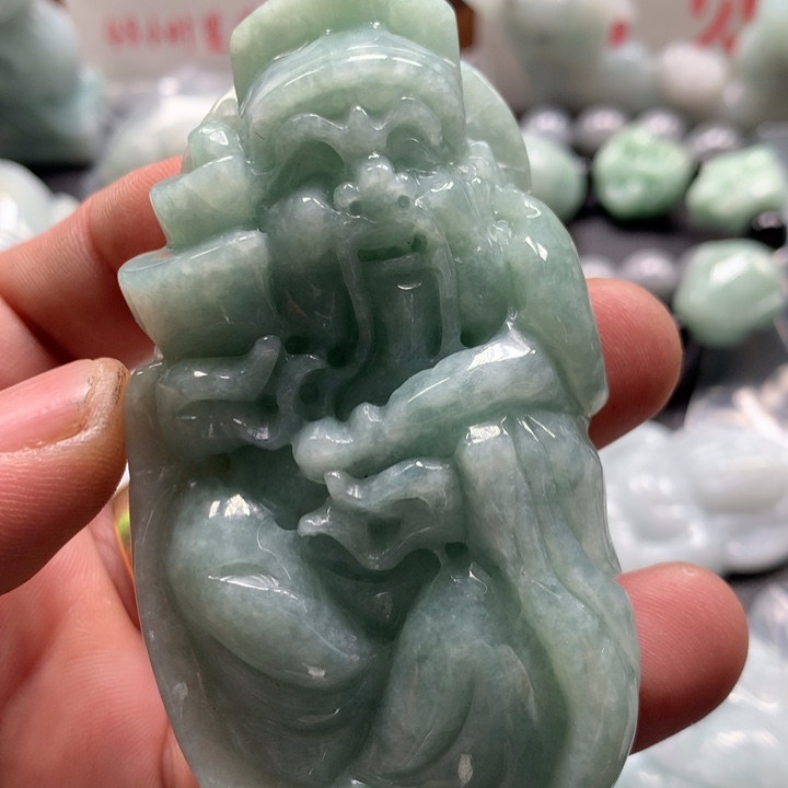 翡翠未镶嵌颈饰保真天然a货翡翠