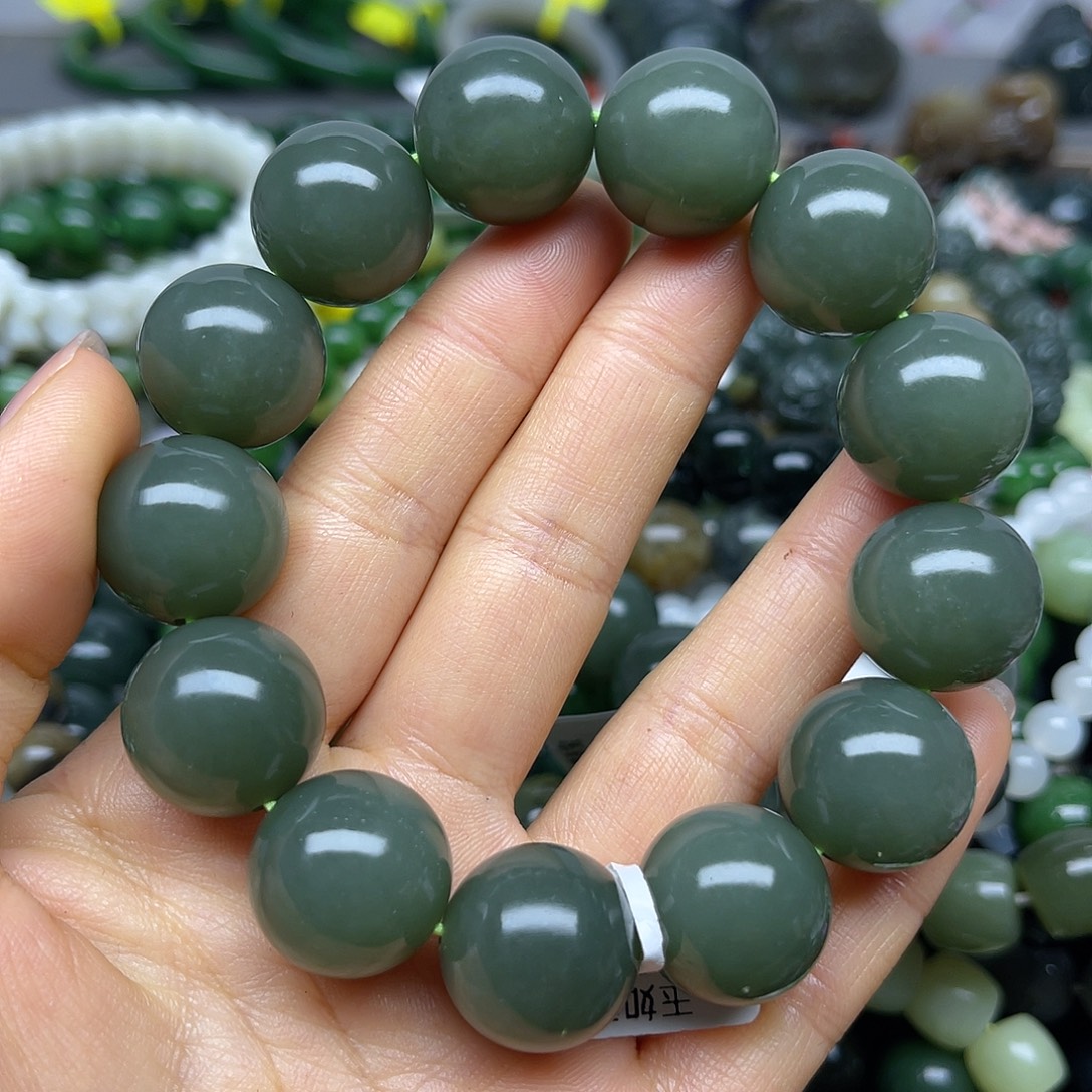 和田玉未镶嵌手链