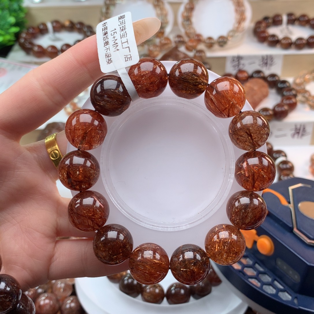 手串未镶嵌水晶黑金超七多样性发其一