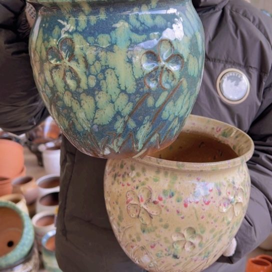 紫砂花盆高20口20————-