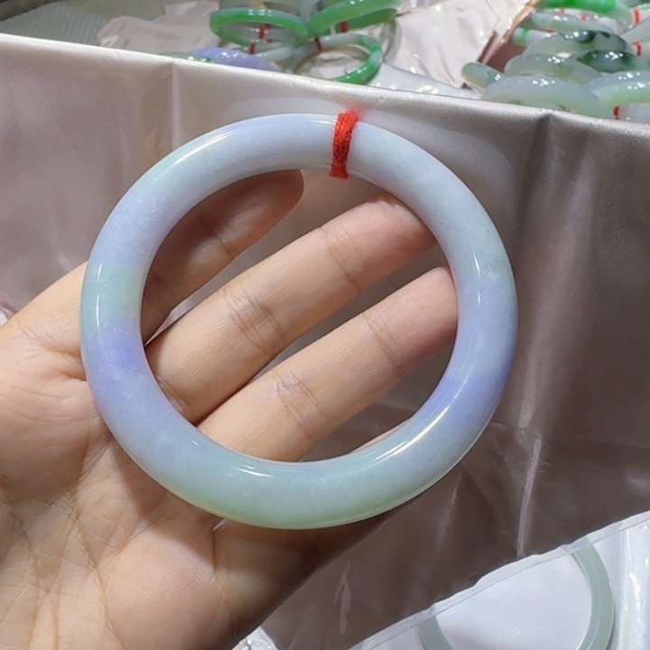 未镶嵌手镯翡翠57圆条