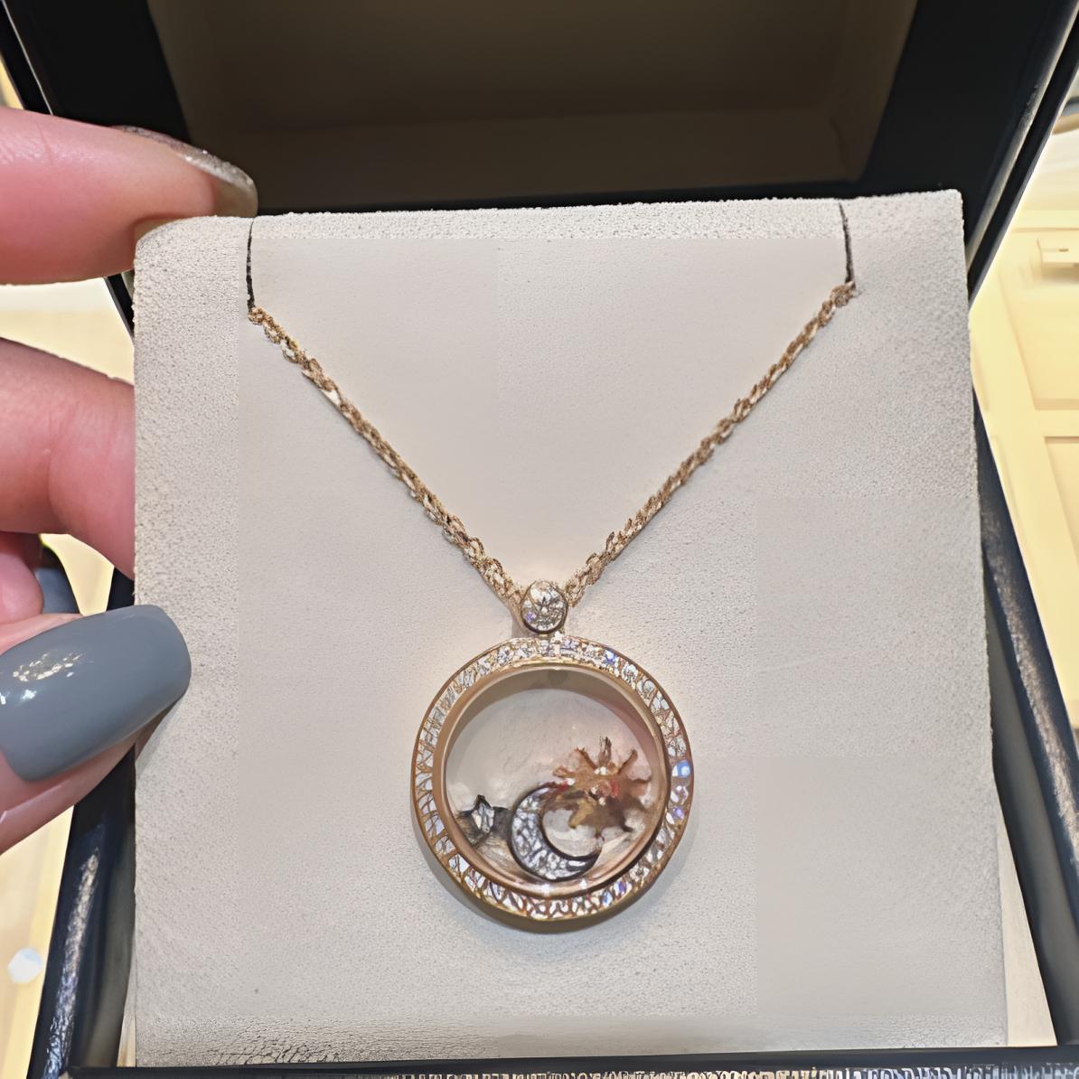 项链 日月星辰 项链A816
