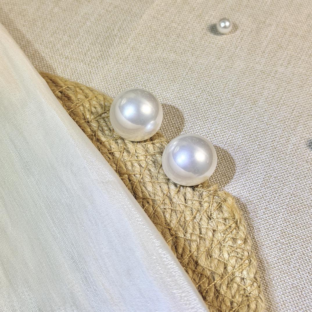 铜合金仿珍珠耳饰 925银针珍珠耳钉女轻奢高级感气质耳环耳饰百搭