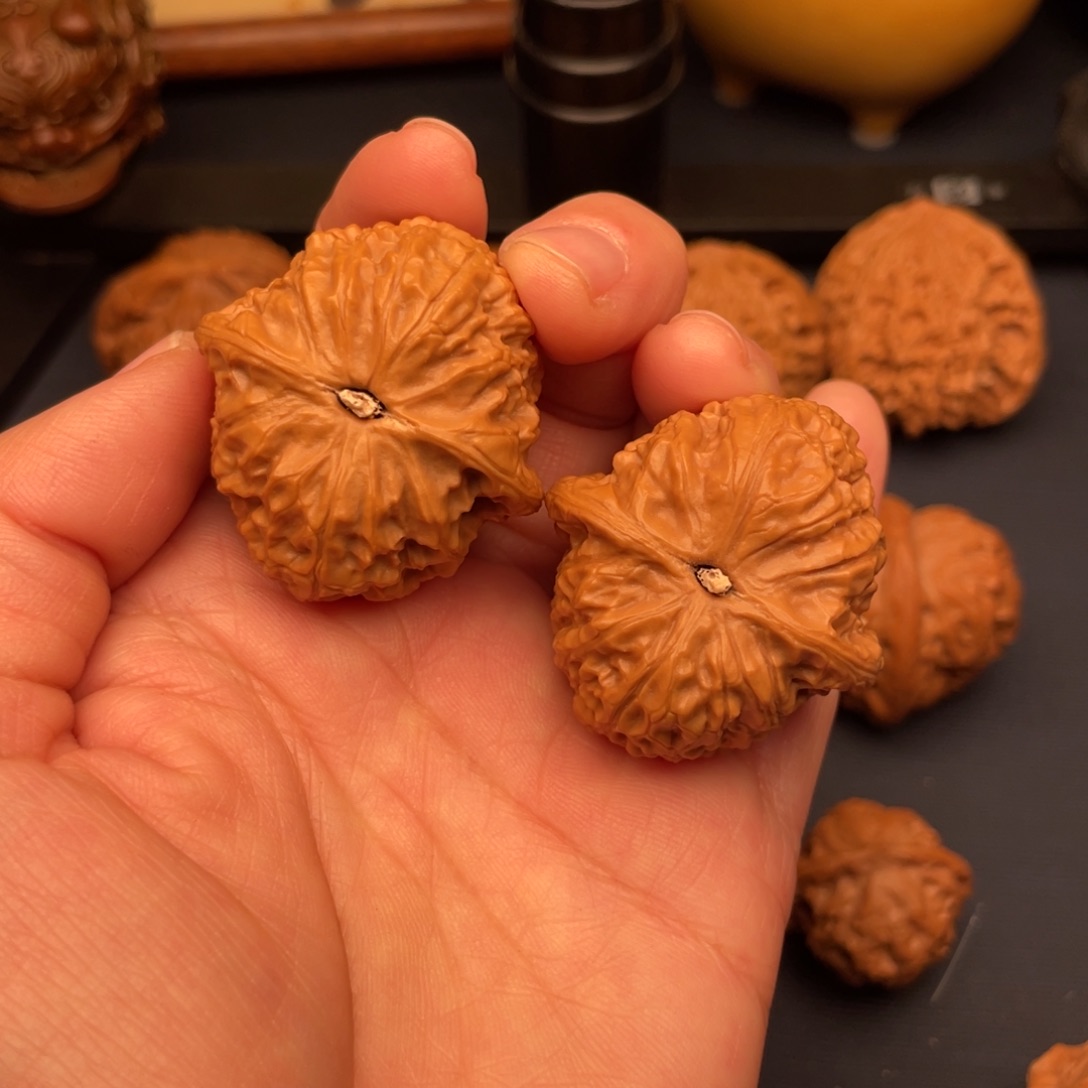 从***后文玩核桃把件37.5全品毕业乾隆磨