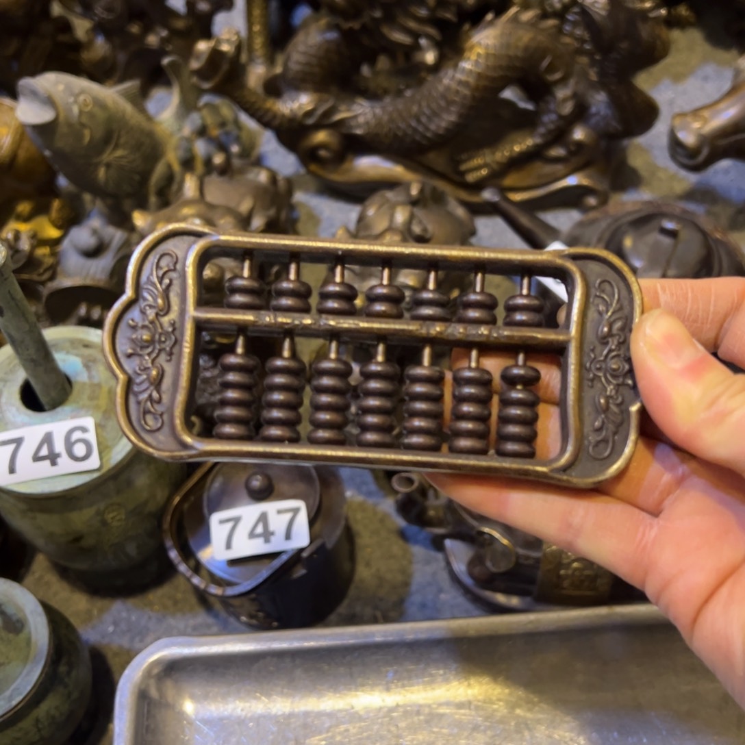 黄铜摆件，文房摆件