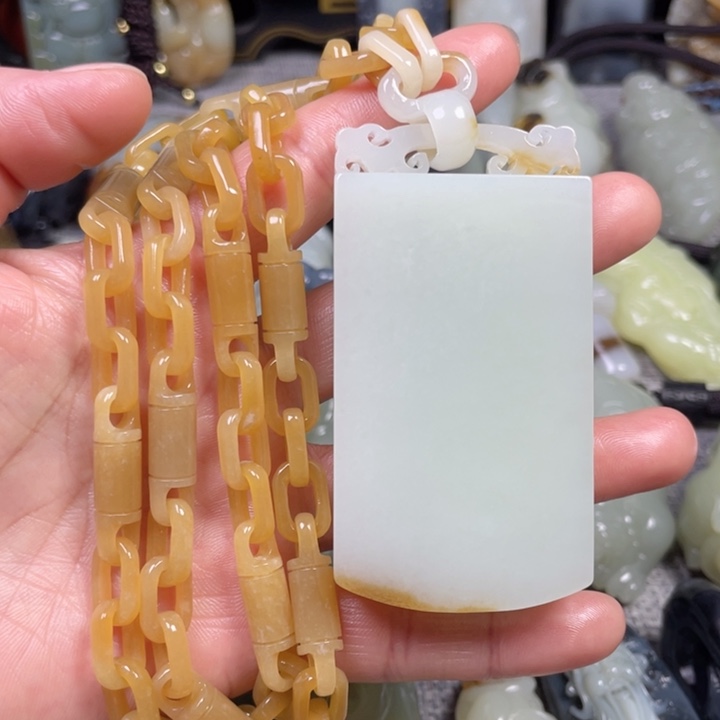 和田玉未镶嵌挂件