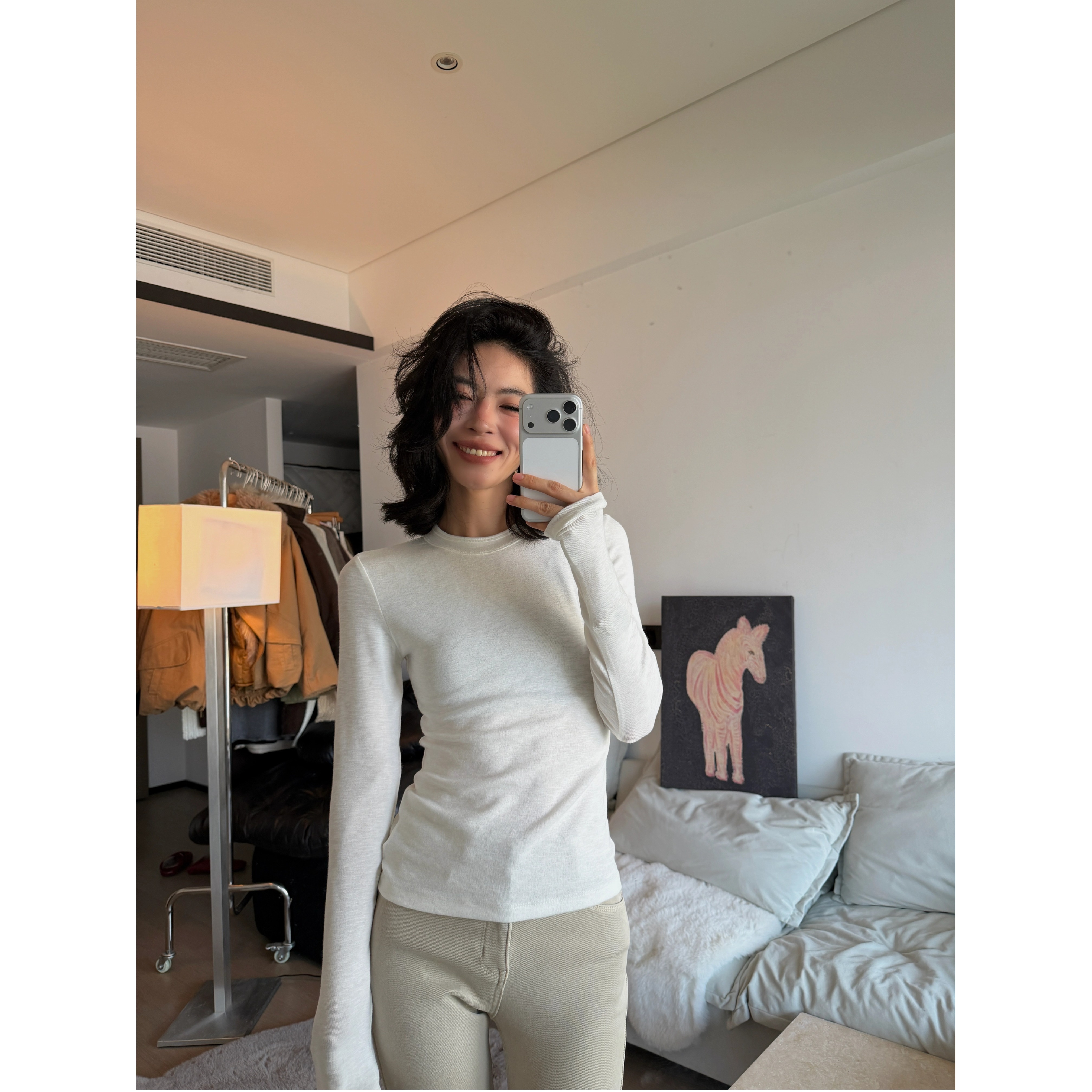 2025 A/W SEP.‘轻拥冬日温柔’三色贴肤感长袖包边领打底