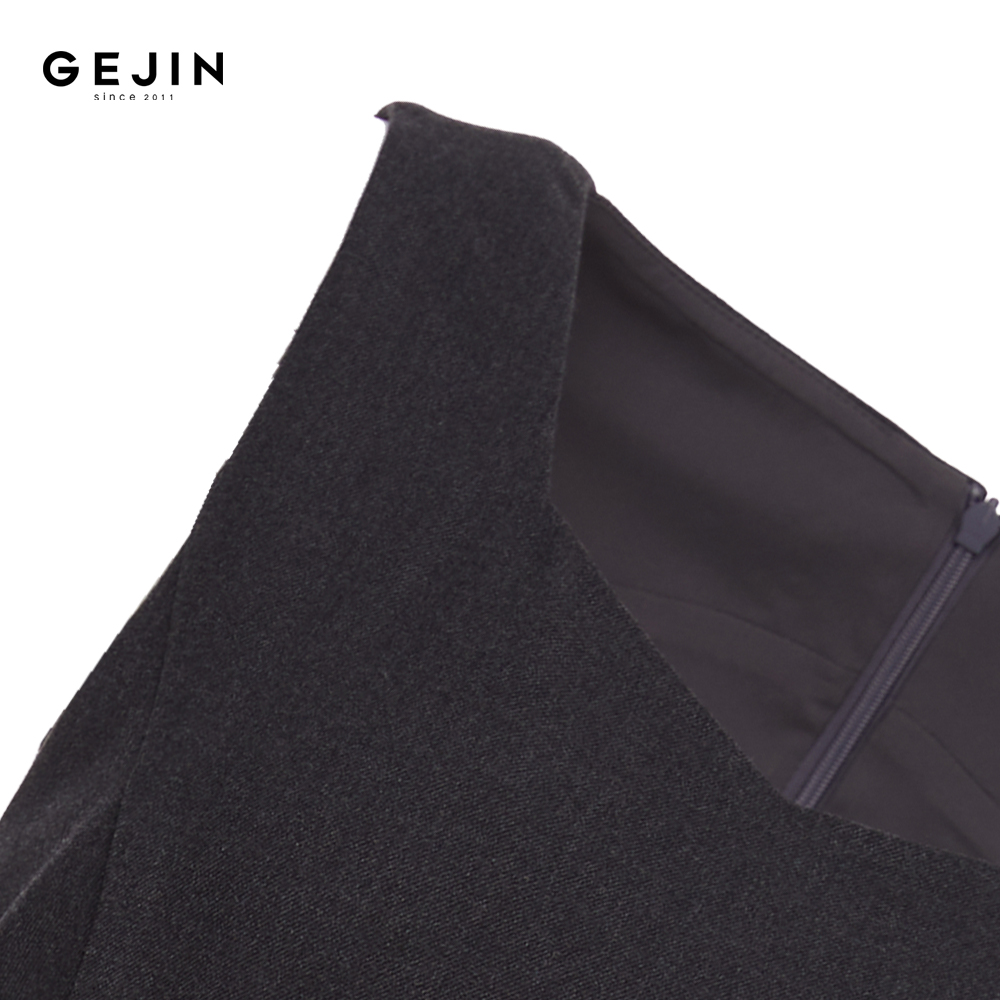 GEJIN/秋冬新款时尚轻奢优雅气质长裙9442552549